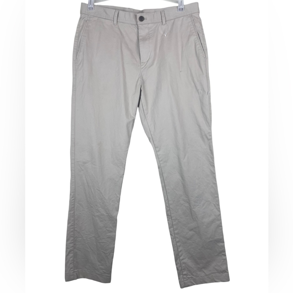NWOT Men’s Reiss 34 waist 40 Length Regular Fit Flat Front Khaki Pants